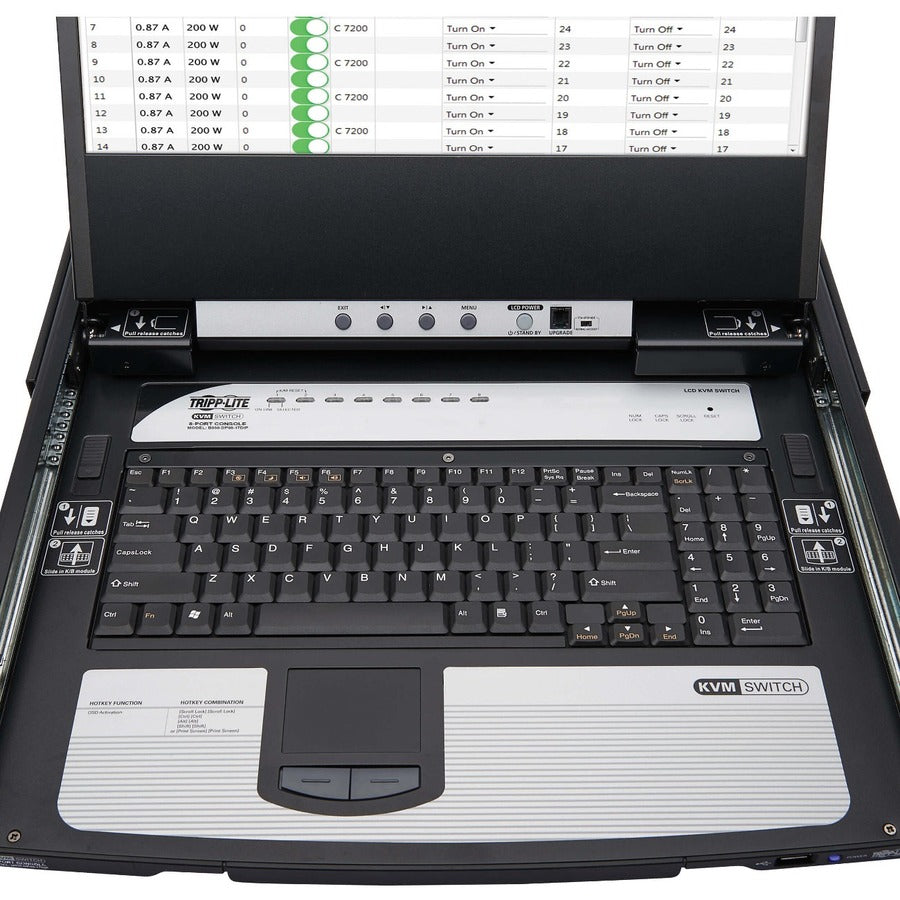 Tripp Lite B030-DP08-17DIP 8-Port DisplayPort KVM Switch Console