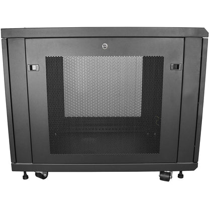 StarTech.com 12U 19" Server Rack Cabinet - 4 Post Adjustable Depth 2-30" Mobile Locking Vented IT/Data Network Enclosure w/Casters & Shelf