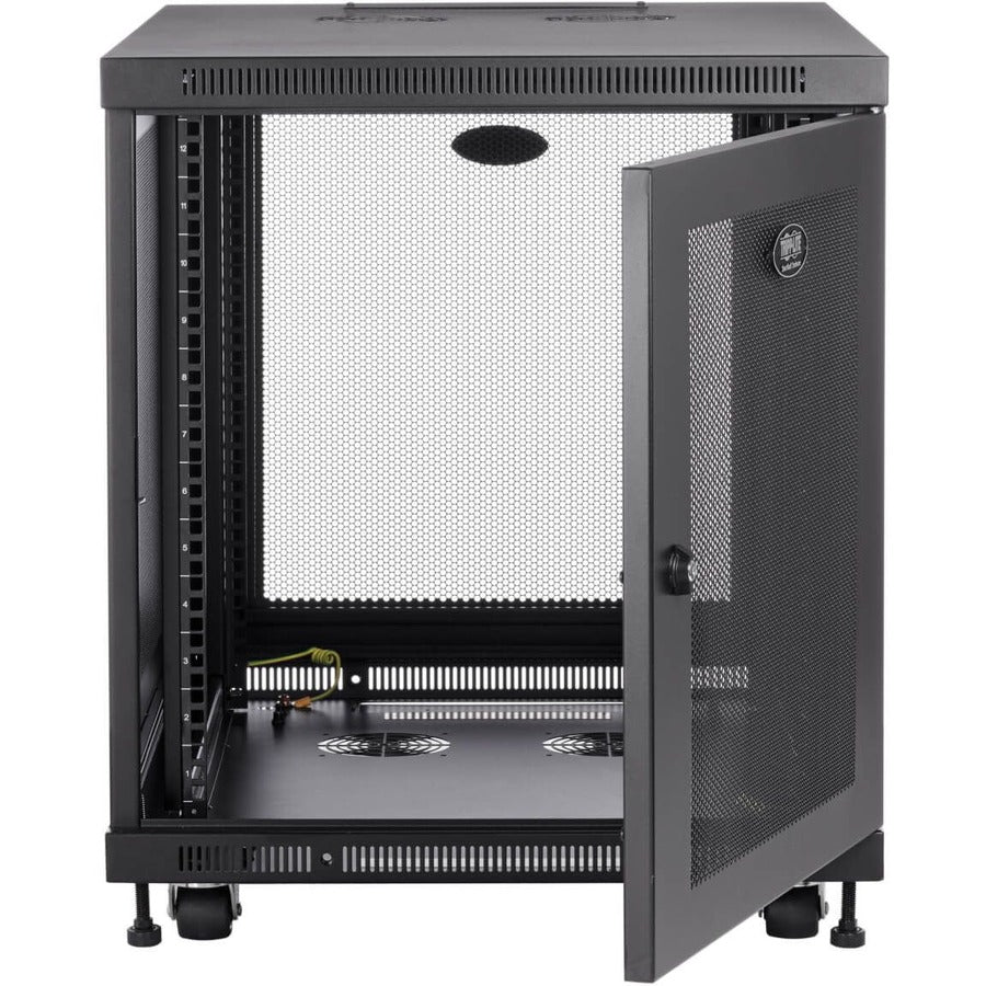 Tripp Lite 12U Rack Enclosure Server Cabinet Doors & Sides 300lb Capacity