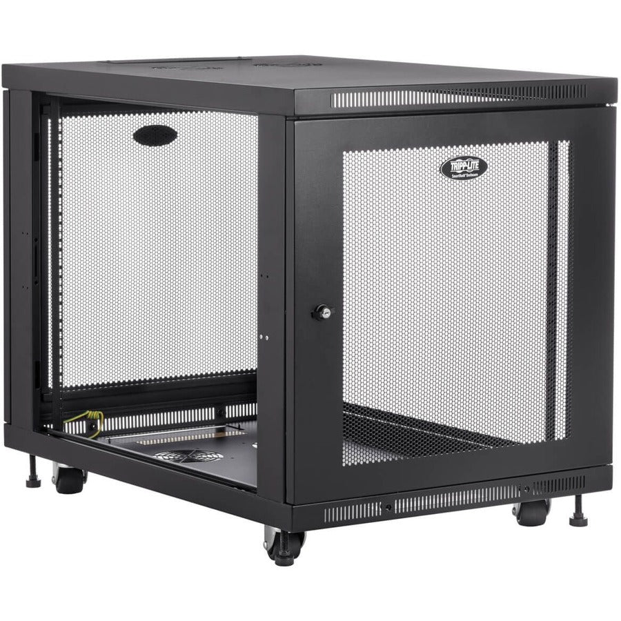 Tripp Lite 12U Rack Enclosure Server Cabinet Doors & Sides 300lb Capacity