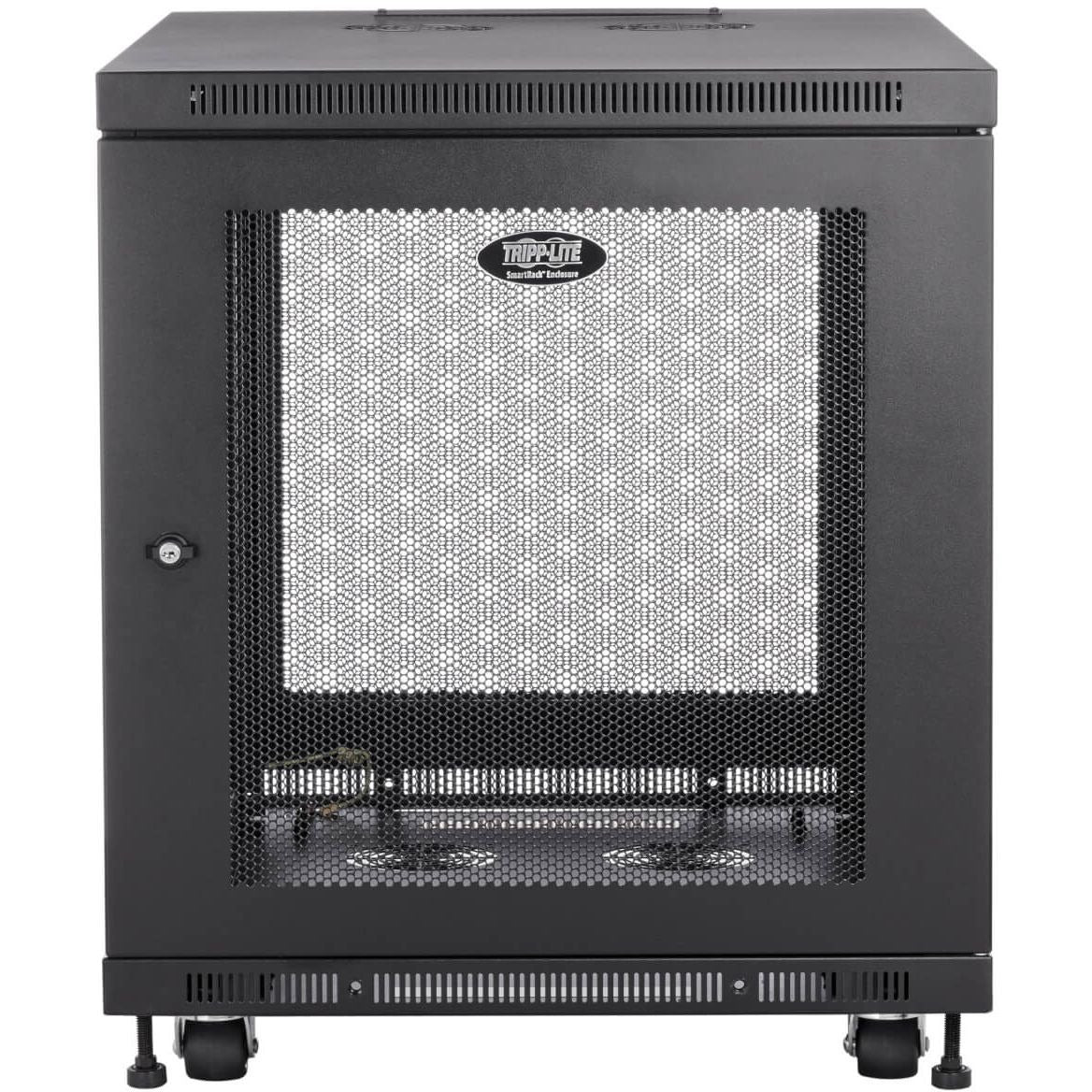 Tripp Lite 12U Rack Enclosure Server Cabinet Doors & Sides 300lb Capacity