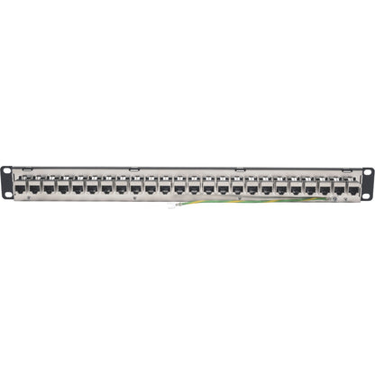 Tripp Lite 24-Port Cat6a Patch Panel Shielded Feedthrough Rackmount RJ45 1U