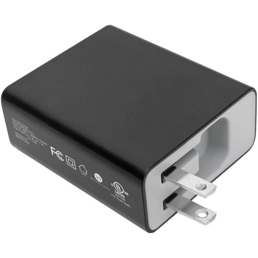Tripp Lite USB Wall Charger Dual Port USB Type C USB C & USB Type A w PD Charging