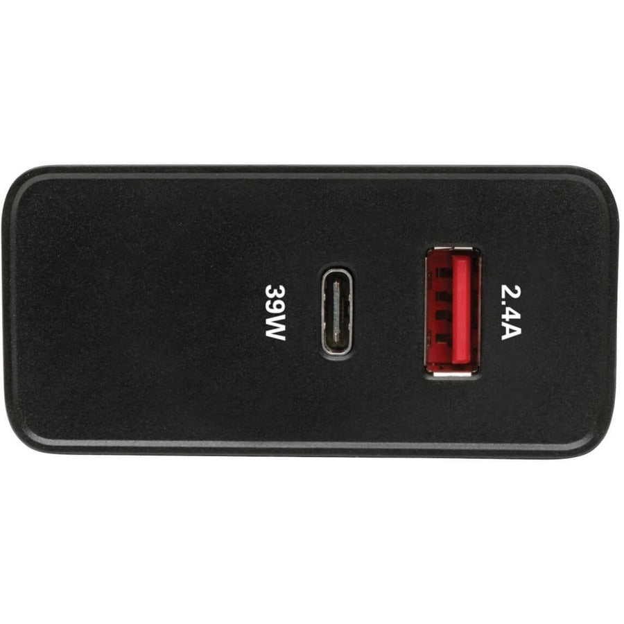 Tripp Lite USB Wall Charger Dual Port USB Type C USB C & USB Type A w PD Charging