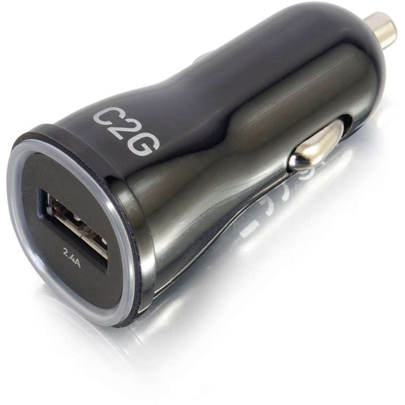 C2G 1-Port USB Car Charger, 2.4A Output