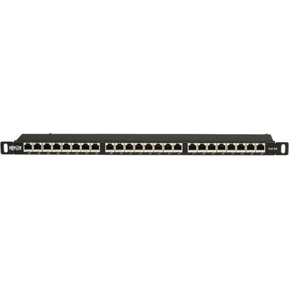 Tripp Lite Cat6a Patch Panel 24-Port High-Density Shielded Dual IDC 0.5URM