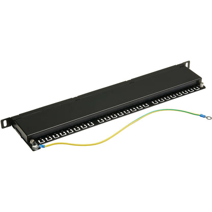 Tripp Lite Cat6a Patch Panel 24-Port High-Density Shielded Dual IDC 0.5URM