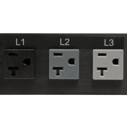 Tripp Lite PDU 3-Phase Metered 208/120V 5.7 Kw 36 C13; 6 C19; 6 5-15/20R 0U