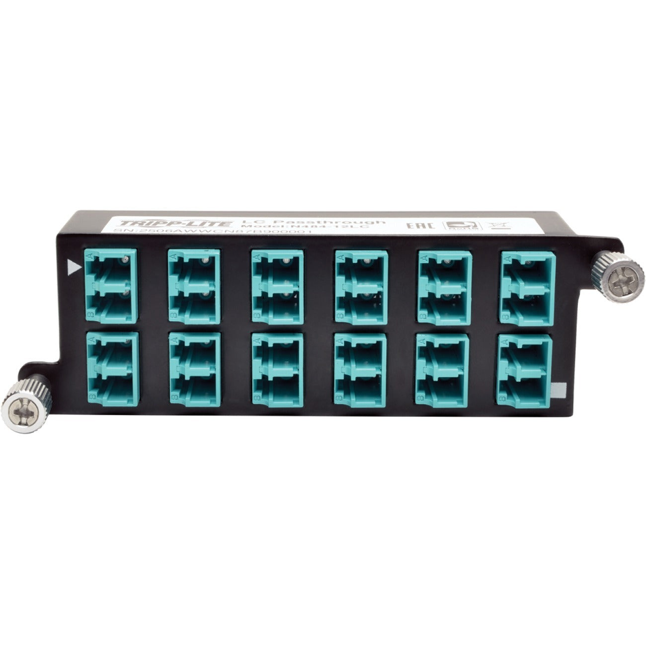 Tripp Lite 10GbE High Density Pass-Through Cassette 12 LC Duplex Connection