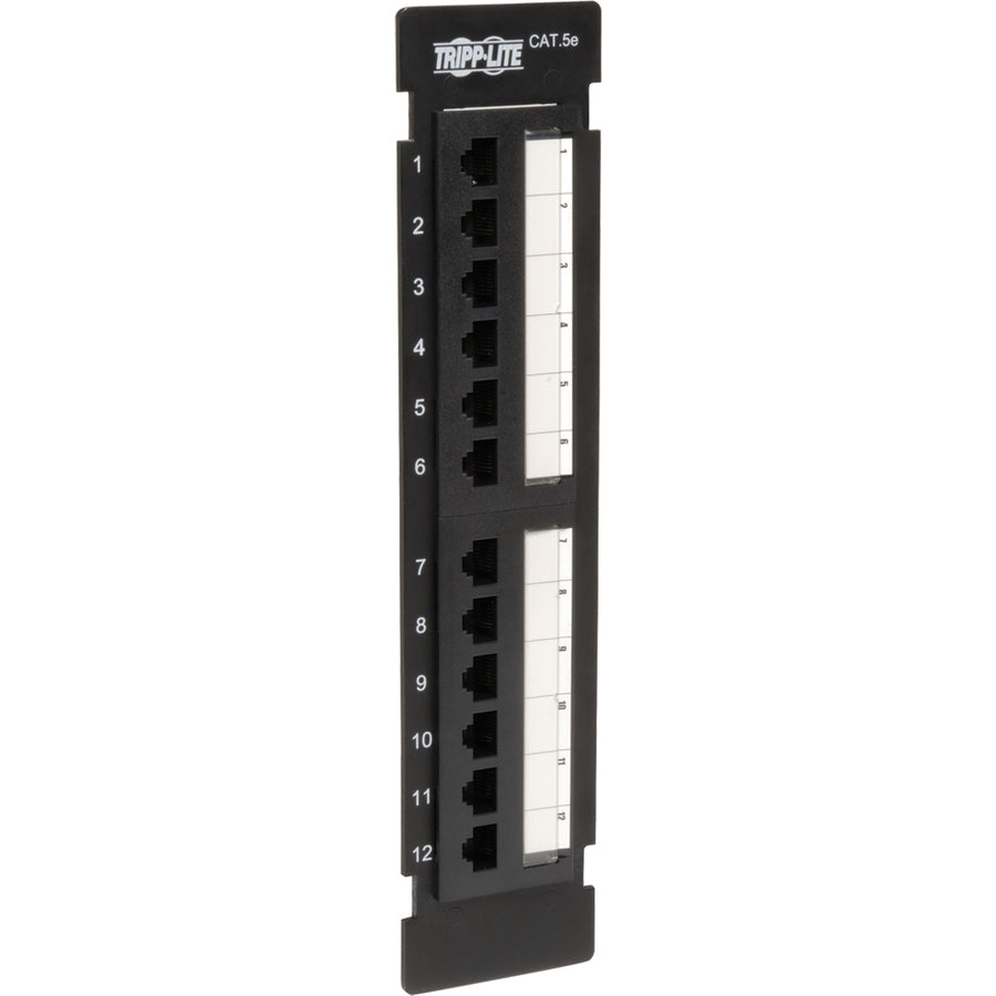 Tripp Lite 12-Port Cat5e Cat5 Wall Mount Patch Panel 568B 110 Punch TAA