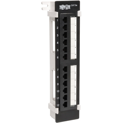 Tripp Lite 12-Port Cat5e Cat5 Wall Mount Patch Panel 568B 110 Punch TAA