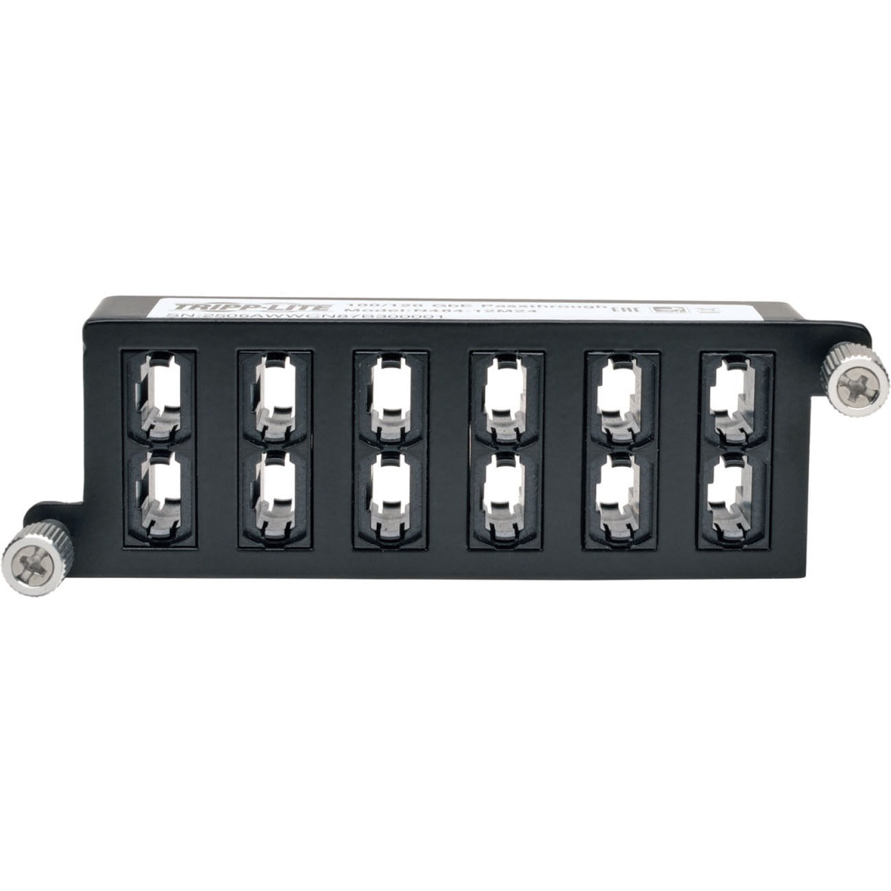 Tripp Lite 100Gb / 120Gb Pass-Through Cassette 12 24-Fiber MTP / MPO