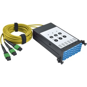 Tripp Lite 9/125 40GB -10GB Fiber Breakout Cassette MTP/MPO to 12 LC Dup