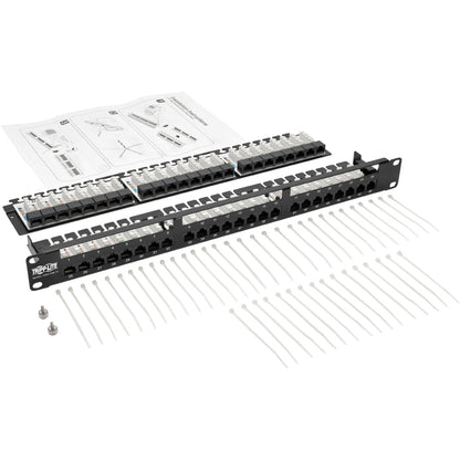 Tripp Lite 48-Port 1U Cat 5 Cat 5e Patch Panel Rackmount 110 RJ45 Ethernet
