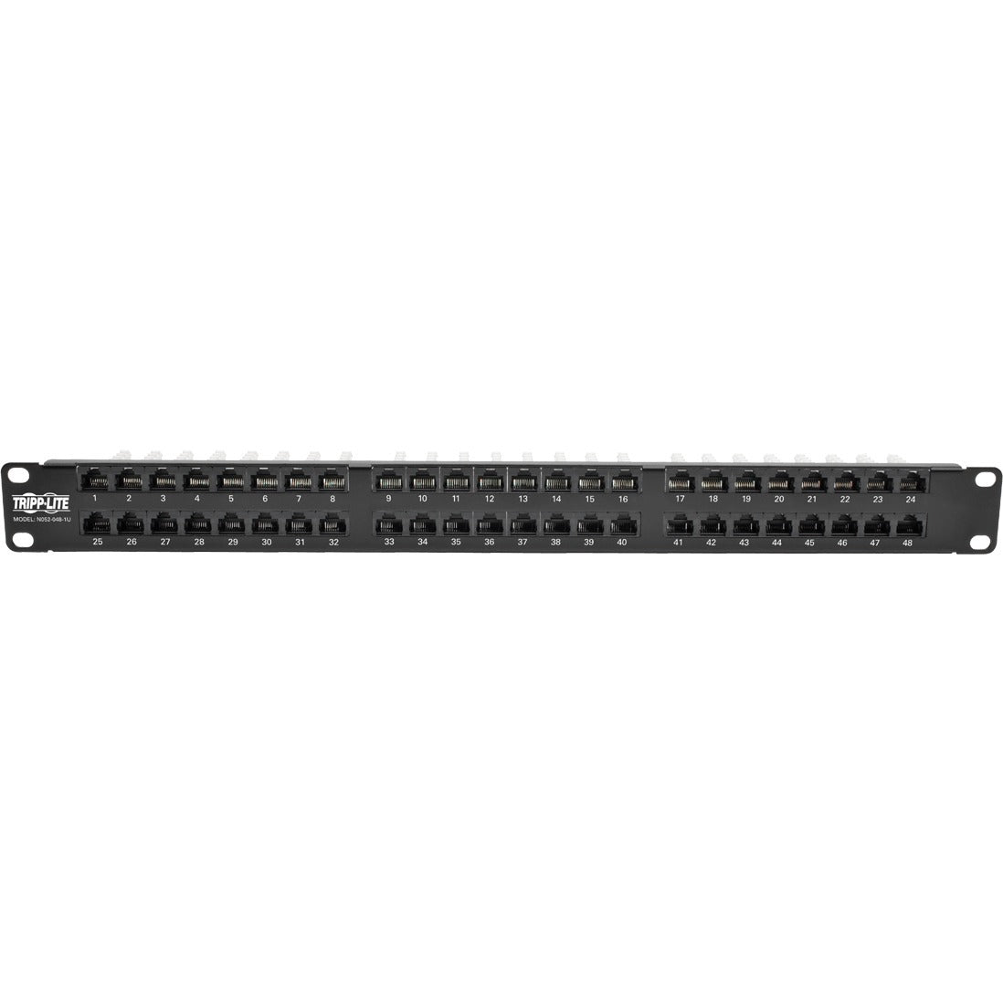 Tripp Lite 48-Port 1U Cat 5 Cat 5e Patch Panel Rackmount 110 RJ45 Ethernet