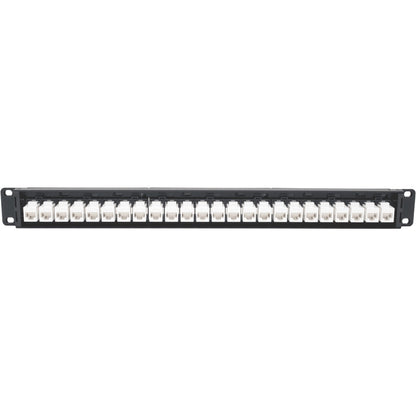 Tripp Lite 24-Port Cat6a Patch Panel Feedthrough Rackmount RJ45 Ethernet 1U