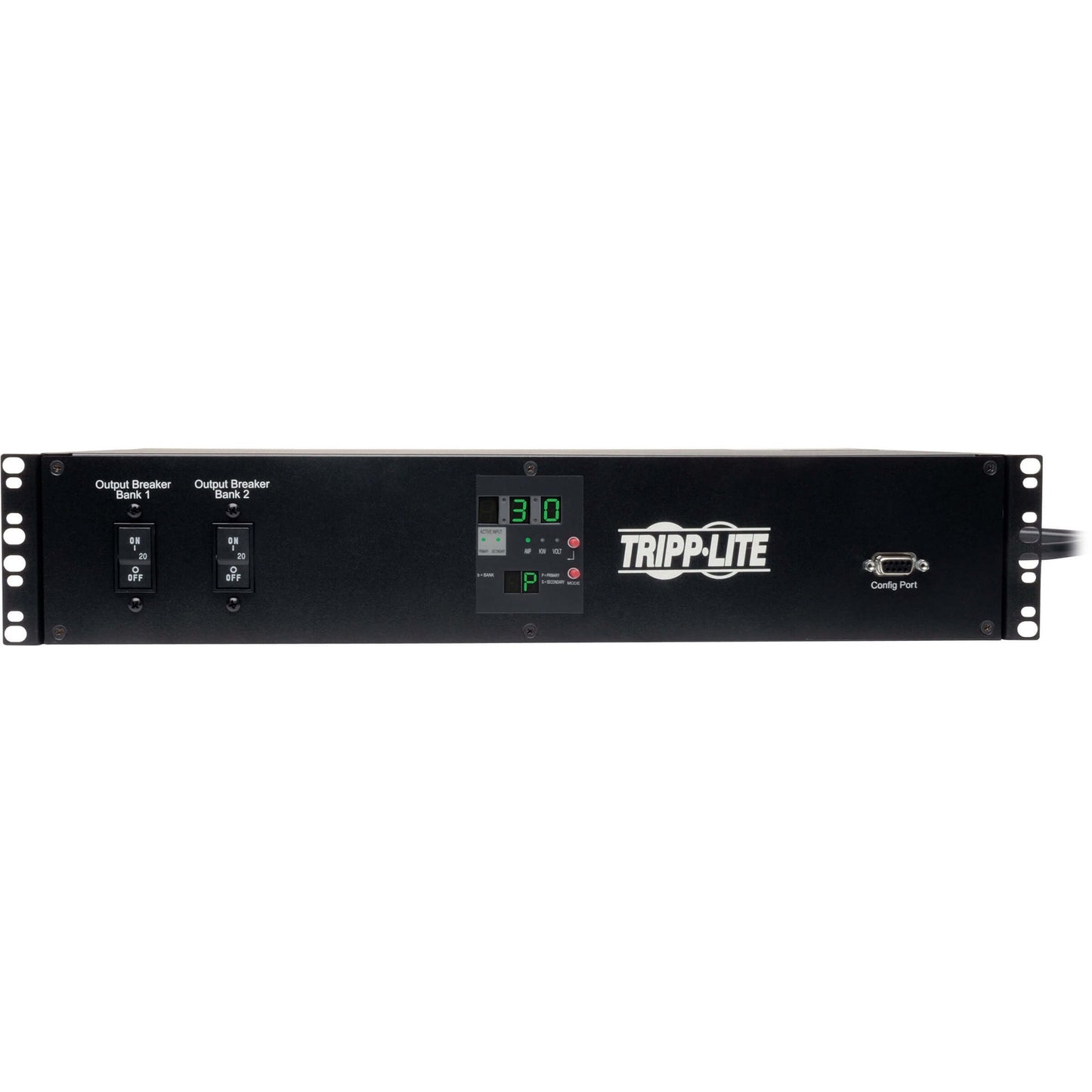 Tripp Lite PDU Metered ATS 208/240V 30A 16 C13; 2 C19; 1 L6-30R 2U RM TAA