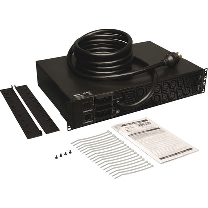 Tripp Lite PDU Metered 16 C13 2 C19 Outlets 208/240V 5.8kW L6-30P 2URM TAA