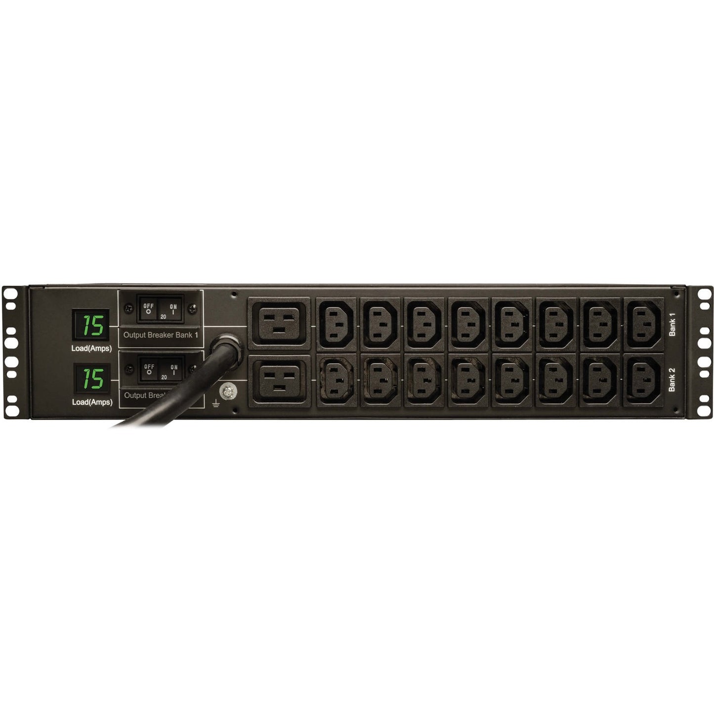 Tripp Lite PDU Metered 16 C13 2 C19 Outlets 208/240V 5.8kW L6-30P 2URM TAA