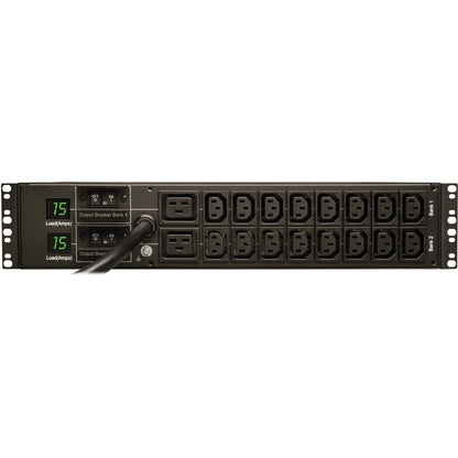 Tripp Lite PDU Metered 16 C13 2 C19 Outlets 208/240V 5.8kW L6-30P 2URM TAA