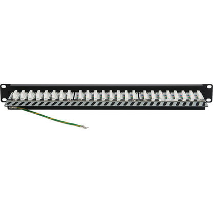 Tripp Lite Cat5e / Cat6 Patch Panel 24-Port Shielded Krone IDC 568B RJ45 1U