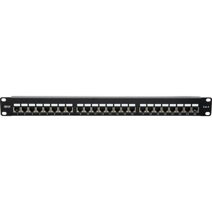 Tripp Lite Cat5e / Cat6 Patch Panel 24-Port Shielded Krone IDC 568B RJ45 1U