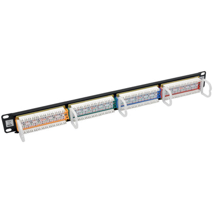 Tripp Lite 24-Port Cat5/Cat5e Patch Panel Color-Coded 110 RJ45 Ethernet 568B
