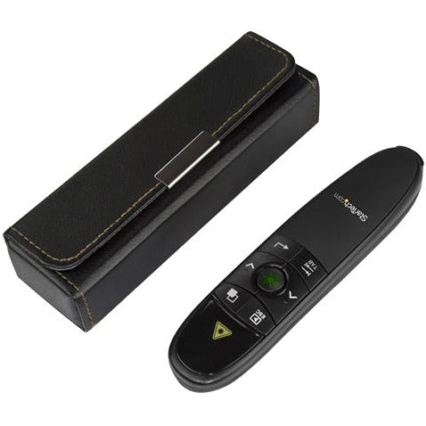 StarTech.com Wireless Presentation Remote with Green Laser Pointer - 90 ft. (27 m) - USB Presentation Clicker for Mac and Windows - Batteries Included - Wireless Slideshow and Volume Controls