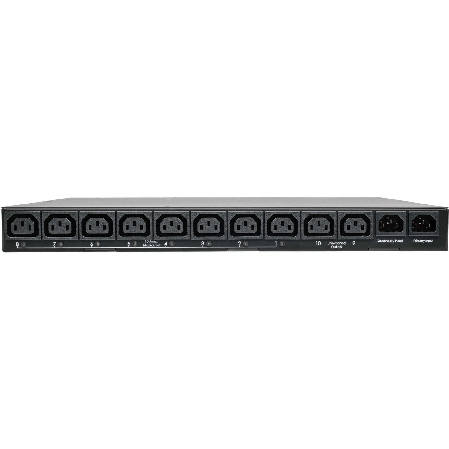 Tripp Lite PDU Metered ATS 2/2.4KW 200/240V 10 C13 2 C14 3.6M Cords 1URM