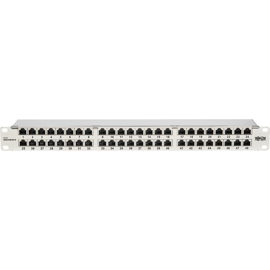 Tripp Lite Cat5e / Cat6 Patch Panel 48-Port Shielded Krone IDC 568B RJ45 1U
