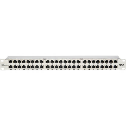 Tripp Lite Cat5e / Cat6 Patch Panel 48-Port Shielded Krone IDC 568B RJ45 1U