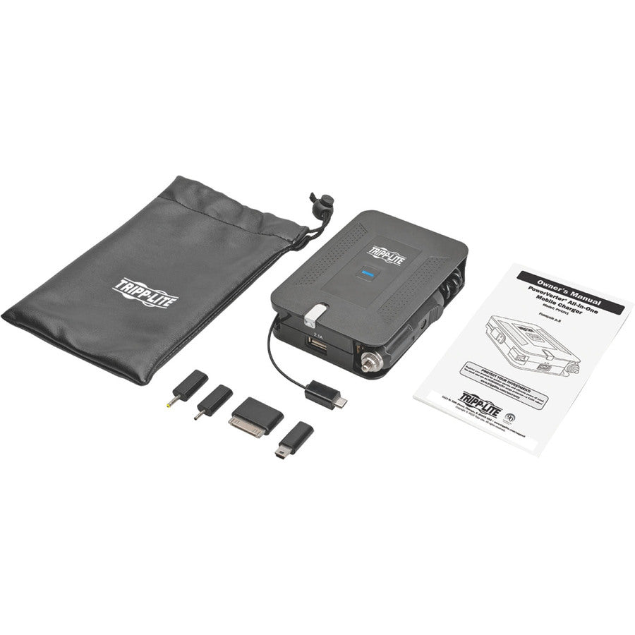 Tripp Lite Mobile Portable Charger Laptop Tablet Smartphone AC USB 4-in-1