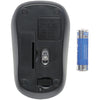 Manhattan Success Wireless Mouse, Black/Blue, 1000dpi, 2.4Ghz (up to 10m), USB, Optical, Three Button with Scroll Wheel, USB micro receiver, AA battery (included), Low friction base, Three Year Warranty, Blister