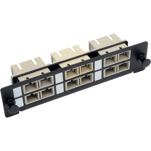 Tripp Lite Toolless Pass-Through Fiber Patch Panel MMF/SMF 6 SC Connectors