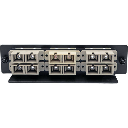 Tripp Lite Toolless Pass-Through Fiber Patch Panel MMF/SMF 6 SC Connectors