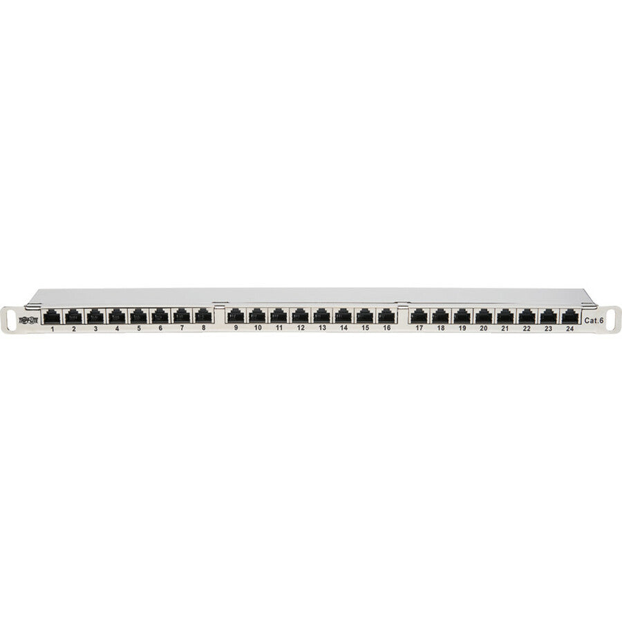 Tripp Lite Cat5e / Cat6 Patch Panel 24-Port Shielded Krone IDC 568A/B, 0.5U