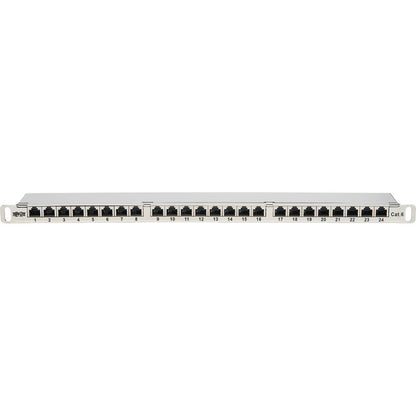 Tripp Lite Cat5e / Cat6 Patch Panel 24-Port Shielded Krone IDC 568A/B, 0.5U