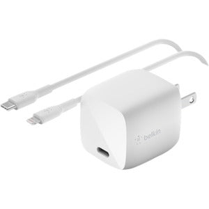 Belkin BOOST&uarr;CHARGE 30W USB-C GaN Wall Charger + USB-C To Lightning Cable