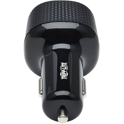 Tripp Lite USB Car Charger Dual-Port 63W Max Charging USB C USB-A Black