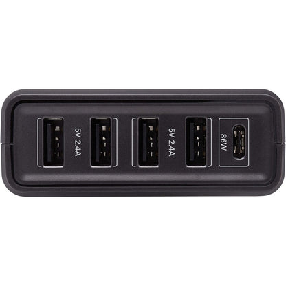 Tripp Lite USB Charging Station 5-Port 4 USB-A, 1 USB C, Auto Sensing 110W