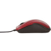 Verbatim Silent Corded Optical Mouse - Red