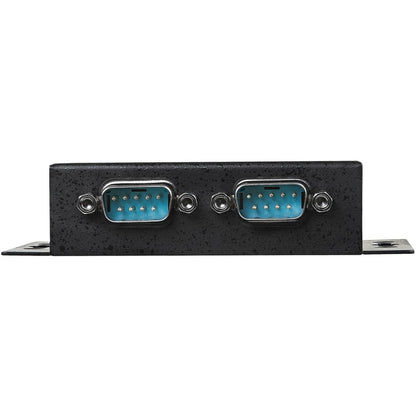 StarTech.com USB to Serial Adapter - 2 Port - Wall Mount - Din Rail Clips - Industrial - COM Port Retention - FTDI - DB9