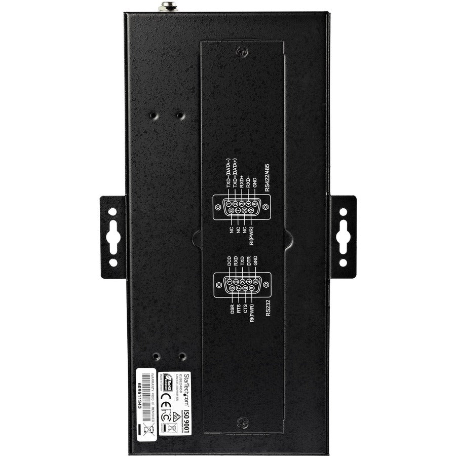 StarTech.com USB to RS232/RS485/RS422 8 Port Serial Hub Adapter - Industrial Metal USB 2.0 to DB9 Serial Converter - Din Rail Mountable