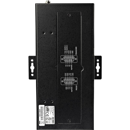 StarTech.com USB to RS232/RS485/RS422 8 Port Serial Hub Adapter - Industrial Metal USB 2.0 to DB9 Serial Converter - Din Rail Mountable