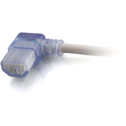 C2G 6ft 18 AWG Hospital Grade Power Cord (NEMA 5-15P to IEC320C13R) - Gray with Clear Connectors