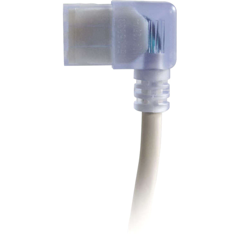 C2G 6ft 18 AWG Hospital Grade Power Cord (NEMA 5-15P to IEC320C13R) - Gray with Clear Connectors