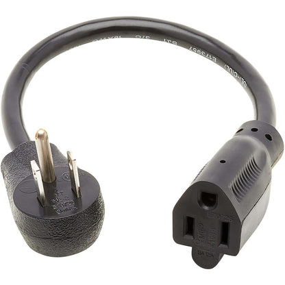 Tripp Lite Power Extension Cord Right-Angle 5-15P to 5-15R 16AWG 13A 1ft