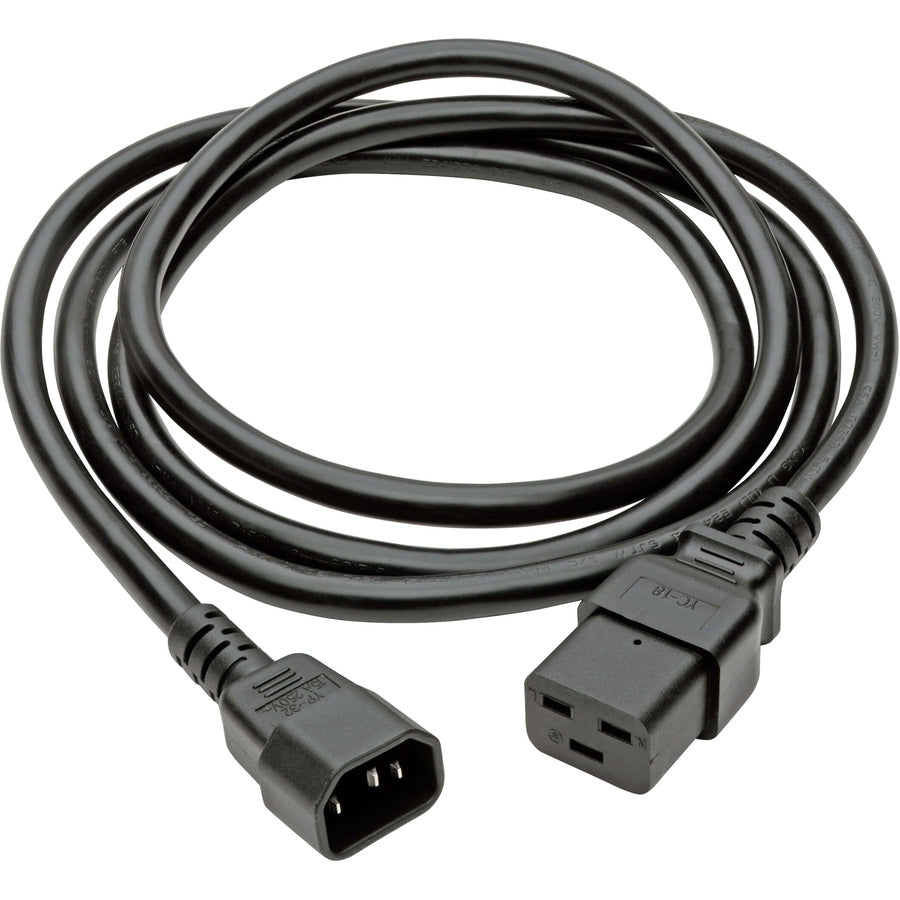 Tripp Lite 10ft Power Cord Extension Cable C19 to C14 Heavy Duty 15A 14AWG 10'