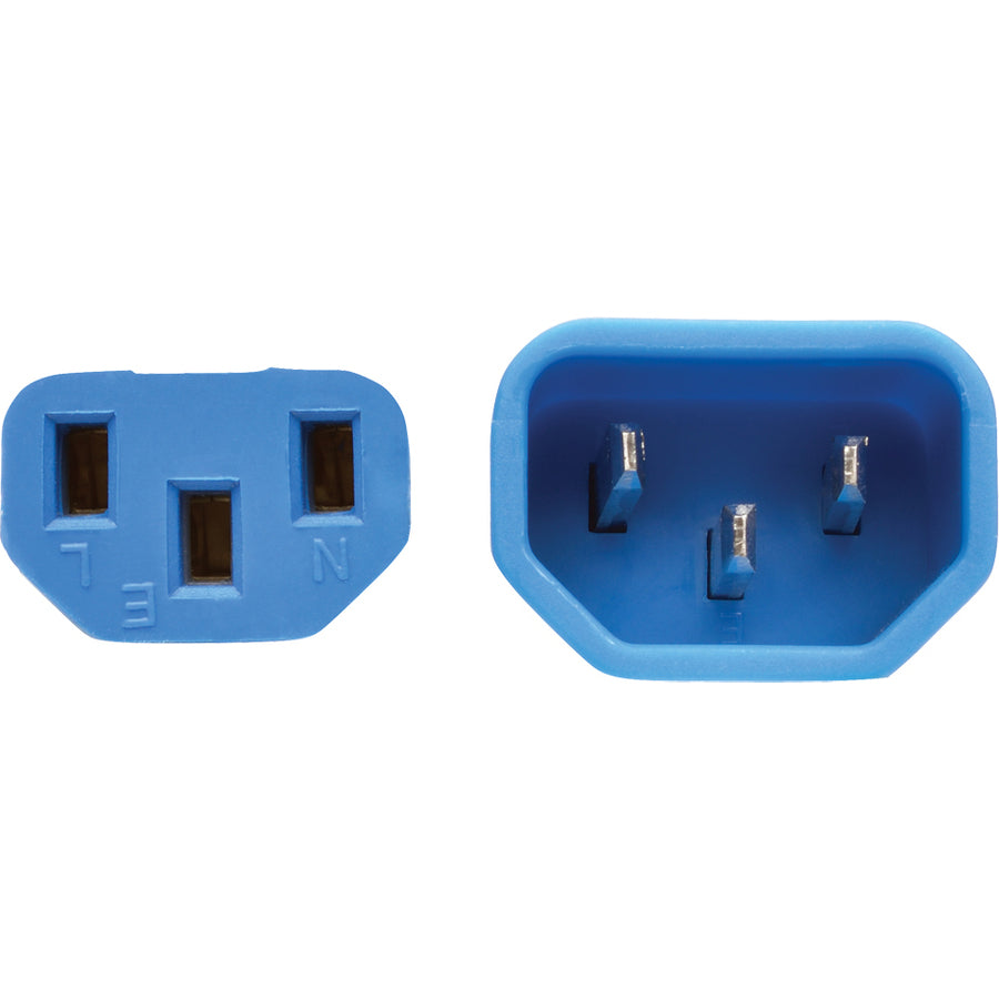 Tripp Lite 6ft Computer Power Extension Cord 10A 18 AWG C14 to C13 Blue 6'