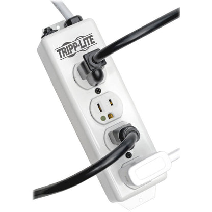 Tripp Lite Safe-IT Power Strip Hospital Medical Antimicrobial 120V 5-15R-HG 4 Outlet 15' Cord Metal